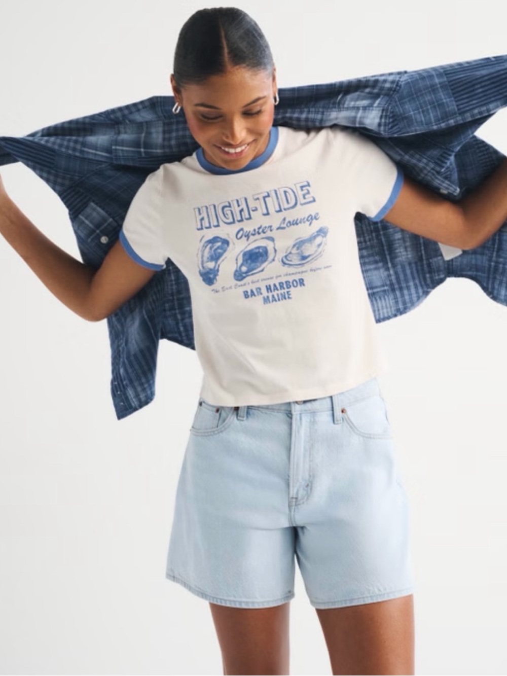 Abercrombie & Fitch High rise Loose Curve Love